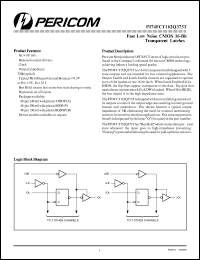 PI74FCT162Q373TA datasheet: Fast,low noise CMOS 16-bit transparent latch PI74FCT162Q373TA