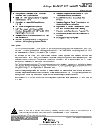 TSB12LV22PZ datasheet:  PCI-TO-1394 HOST CONTROLLER (OHCI-LYNX) TSB12LV22PZ