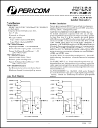 PI74FCT162543TA datasheet: Fast CMOS 16-bit latched transceiver PI74FCT162543TA