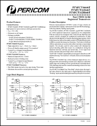 PI74FCT162646TV datasheet: Fast CMOS 16-bit registered transceiver PI74FCT162646TV