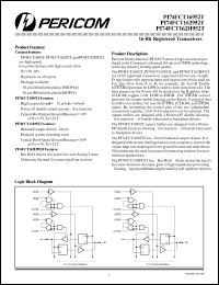 PI74FCT162952TA datasheet: 16-bit registered transceiver PI74FCT162952TA