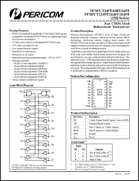 PI74FCT245TL datasheet: Fast CMOS octal bidirectional transceiver PI74FCT245TL