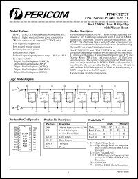 PI74FCT273TQ datasheet: Fast CMOS octal D flip-flop with master reset PI74FCT273TQ