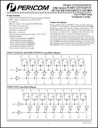 PI74FCT2373TP datasheet: Fast CMOS 3.3V 8-bit transparent latch PI74FCT2373TP