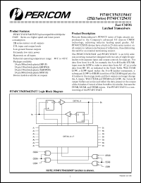 PI74FCT543TS datasheet: Fast CMOS latched transceiver PI74FCT543TS