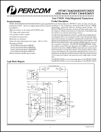 PI74FCT2646TP datasheet: Fast CMOS octal registered transceiver PI74FCT2646TP