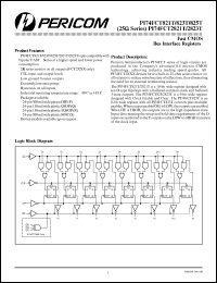 PI74FCT2821TS datasheet: Fast CMOS bus interface register PI74FCT2821TS