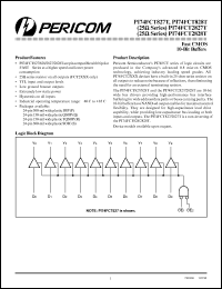 PI74FCT827TP datasheet: Fast CMOS 10-bit buffer PI74FCT827TP