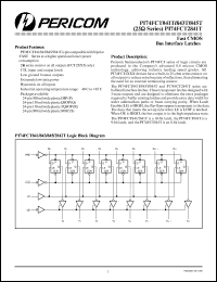 PI74FCT841TS datasheet: Fast CMOS bus interface latche PI74FCT841TS