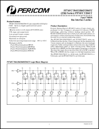 PI74FCT845TR datasheet: Fast CMOS bus interface latche PI74FCT845TR