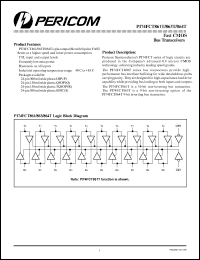 PI74FCT861TP datasheet: Fast CMOS bus transceiver PI74FCT861TP