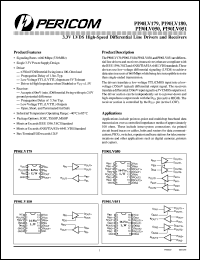 PI90LV179W datasheet: 3.3V LVDS high-speed differential line driver/receiver PI90LV179W