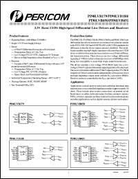 PI90LVB179W datasheet: 3.3V boost LVDS high-speed differential line driver/receiver PI90LVB179W