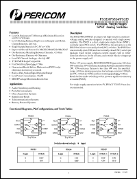 PS325CPA datasheet: Precision, single-supply SPST analog switch PS325CPA