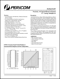 PS396CPI datasheet: Precision 16-channel/dual 8-channel, 17V analog  multiplexer PS396CPI