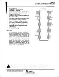 TLC5920DL datasheet:  LED DRIVER W/SHIFT REGISTER, DATA LATCH, CONSTANT CURRENT CIRCUITRY & COMMON DRIVER TLC5920DL