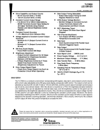 TLC5904PZP datasheet:  LED DRIVER TLC5904PZP