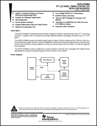 SN75LVDS88BPFD datasheet:  TFT LCD-PANEL TIMING CONTROLLER WITH LVDS INTERFACE SN75LVDS88BPFD