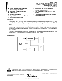 SN75LVDS88PFD datasheet:  TFT LCD-PANEL TIMING CONTROLLER WITH LVDS INTERFACE SN75LVDS88PFD