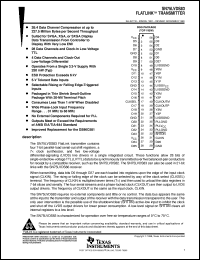 SN75LVDS83DGGR datasheet:  FLATLINK(TM) TRANSMITTER SN75LVDS83DGGR