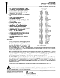 SN75LVDS81DGG datasheet:  FLATLINK (TM) TRANSMITTER SN75LVDS81DGG