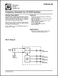 AV9120M-48 datasheet: Frequency generator for CD-ROM system AV9120M-48