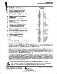 SN65LVDS93DGG datasheet:  SERDES (SERIALIZER/DESERIALIZER) TRANSMITTER SN65LVDS93DGG