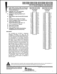 SN75LVDT388DBTR datasheet:  HIGH-SPEED DIFFERENTIAL LINE RECEIVERS SN75LVDT388DBTR