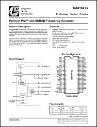 AV9150F-02 datasheet: Pentium/PRO and SDRAM frequency generator AV9150F-02