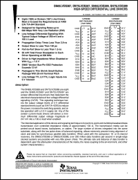 SN75LVDS389DBTR datasheet:  HIGH-SPEED DIFFERENTIAL LINE DRIVERS SN75LVDS389DBTR