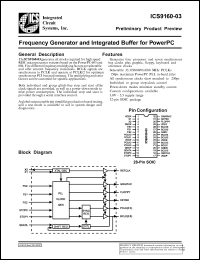 AV9160M-03 datasheet: Frequency generator and integrated buffer for power PC AV9160M-03