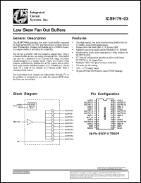 ICS9179G-03-T datasheet: Low skew fan out buffer ICS9179G-03-T