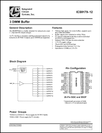 AV9179F-12 datasheet: 3dimm buffer AV9179F-12