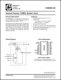 AV9248F-80-T datasheet: General purpose 133MHz system clock AV9248F-80-T