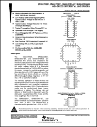 SN65LVDS9638DGN datasheet:  DUAL DIFFERENTIAL HIGH-SPEED DRIVER SN65LVDS9638DGN