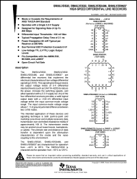 SN65LVDS9637D datasheet:  DUAL HIGH-SPEED DIFFERENTIAL RECEIVER SN65LVDS9637D