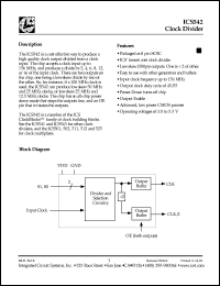 ICS542MT datasheet: Clock driver ICS542MT