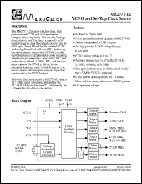 MK2771-12STR datasheet:  VCXO and set-top clock source MK2771-12STR