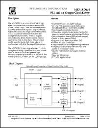 MK74ZD133F datasheet: PLL and 32-output clock driver MK74ZD133F