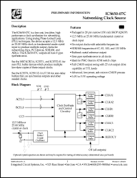 ICS650R-07 datasheet: Networking clock source ICS650R-07