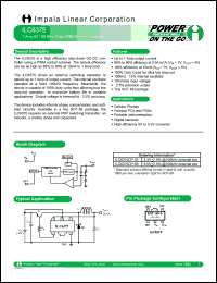 ILC6375CP-33 datasheet: 3.3V Step-down PWM switcher controller ILC6375CP-33