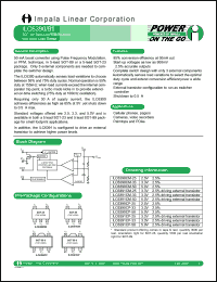 ILC6390CP-33 datasheet: 3.3V Step-up PFM switcher with auto-load sense ILC6390CP-33