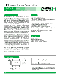 ILC7010C5-30 datasheet: 80mA SC70 ultra low noise CMOS RF-LDO regulator ILC7010C5-30