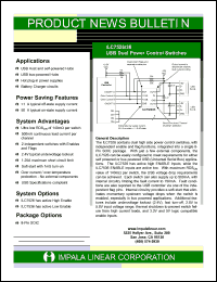 ILC7526 datasheet: USB dual power control switches ILC7526