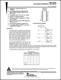 SN65LVDM31D datasheet:  HIGH SPEED DIFFERENTIAL LINE DRIVER SN65LVDM31D