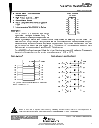 ULQ2003AD datasheet:  DARLINGTON TRANSISTOR ARRAYS ULQ2003AD