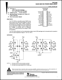 TPIC1502DW datasheet:  QUAD AND HEX POWER DMOS ARRAY TPIC1502DW