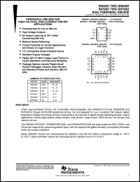 SN75463D datasheet:  DUAL HIGH-VOLTAGE, HIGH-CURRENT PERIPHERAL DRIVERS SN75463D