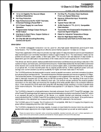 TLK2500IRCP datasheet:  1.56 GBPS TO 2.5 GBPS TRANSCEIVER TLK2500IRCP