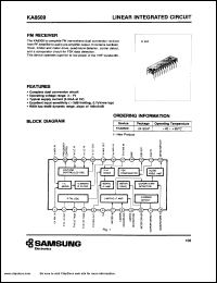 KA8509 datasheet: Linear integrated circuit. FM receiver KA8509